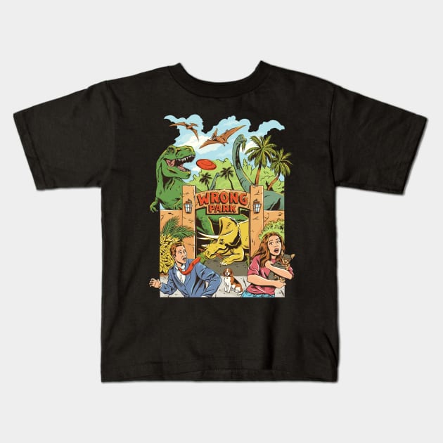 Wrong Park Kids T-Shirt by CPdesign